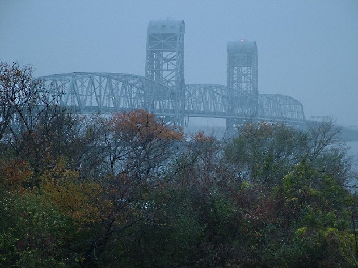 фото "Bridge in fog" метки: разное, архитектура, пейзаж, 