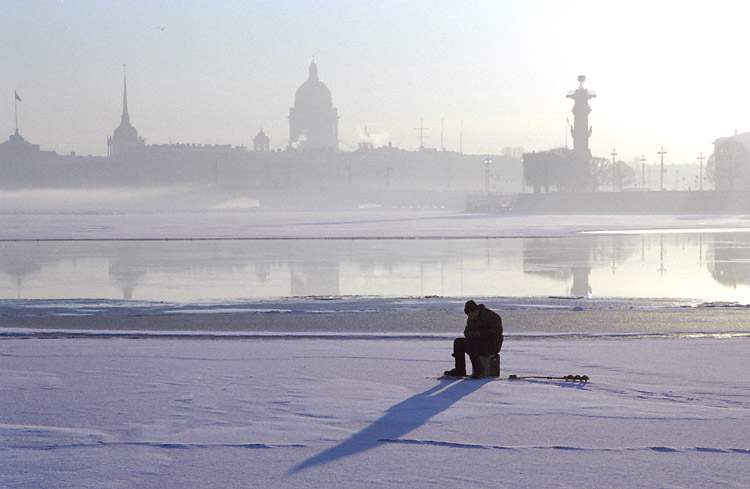 photo "Winter fishing" tags: architecture, genre, landscape, 