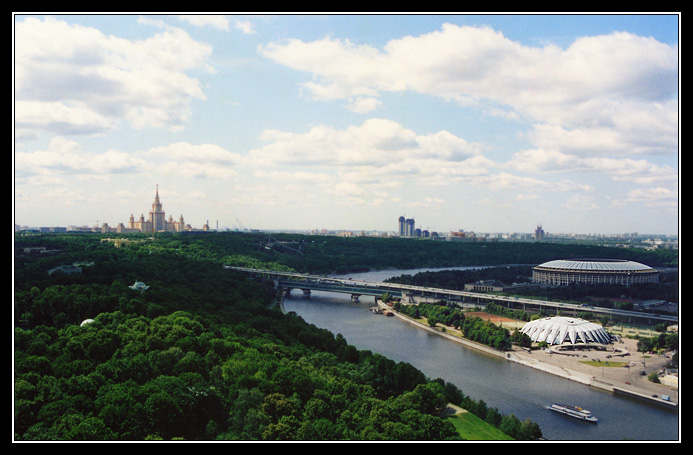 photo "MGU vs Luzhniki" tags: architecture, landscape, 