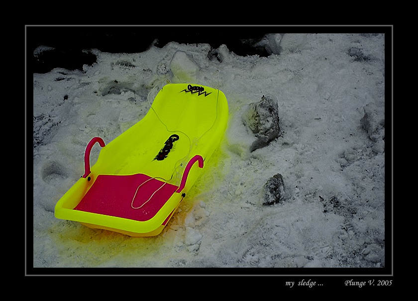 photo "my sledge" tags: nature, montage, 