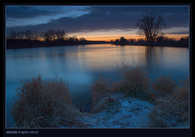 photo "odra 5" tags: landscape, sunset, winter
