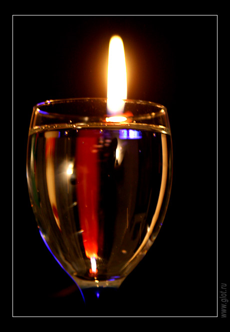 photo "Candle and glass" tags: still life, abstract, 