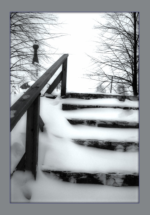 photo "Winter" tags: landscape, black&white, winter