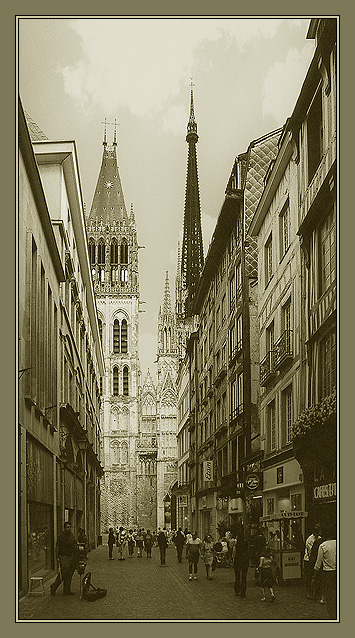 photo "The Cathedral of Rouen" tags: misc., architecture, landscape, 