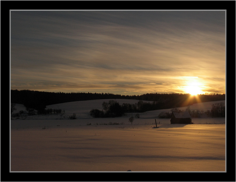 photo "*****" tags: landscape, sunset, winter