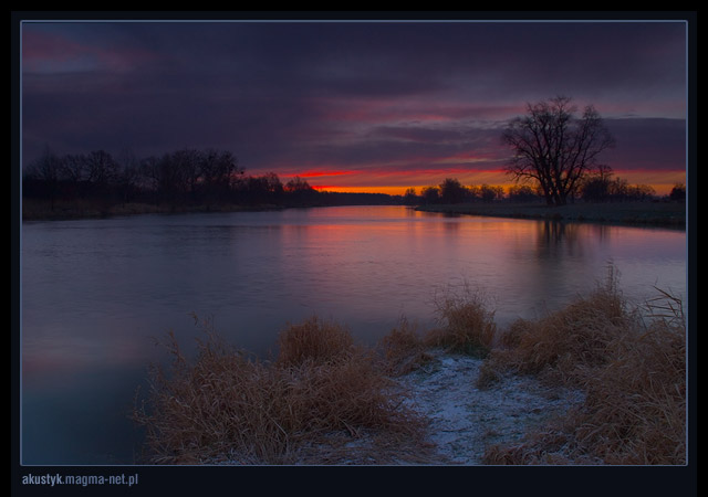 photo "odra 6" tags: landscape, sunset, water