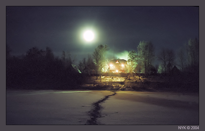 фото "Ночь перед Новым годом." метки: пейзаж, зима, ночь