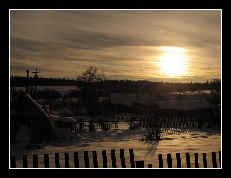 photo "N53" tags: landscape, sunset, winter