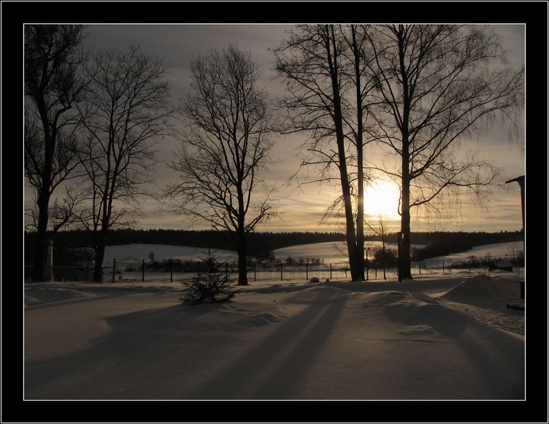 photo "N54" tags: landscape, sunset, winter