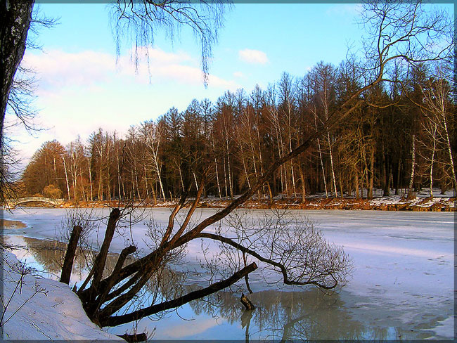 photo "January 2005 or trial version of spring." tags: nature, landscape, sunset