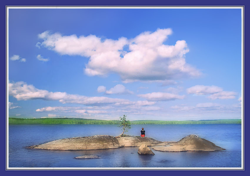 photo "Talking With Clouds" tags: landscape, clouds, water