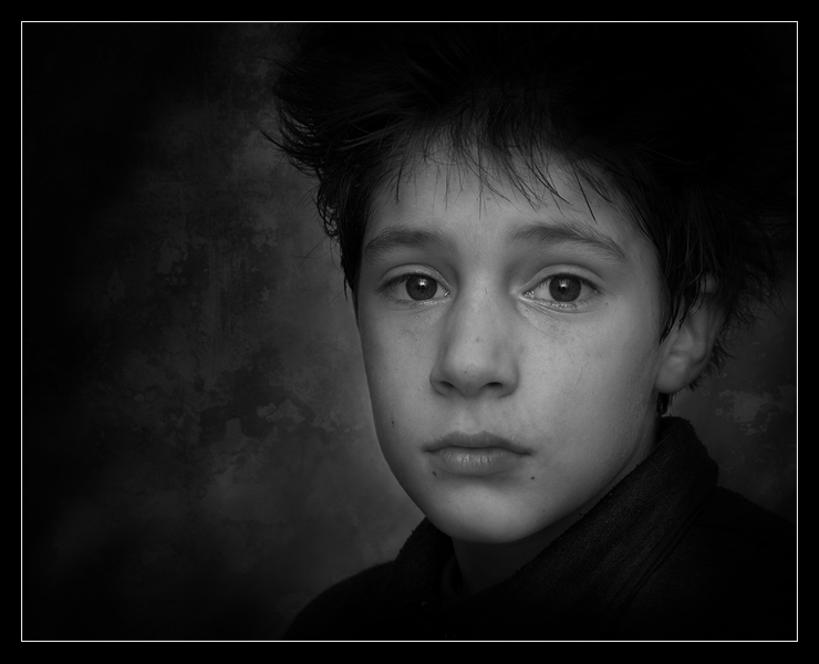 photo "***" tags: portrait, black&white, children