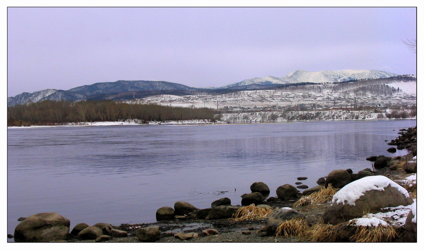 photo "Winter at the Enisey" tags: landscape, winter