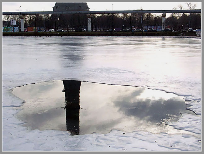 фото "Ice Portal (Из серии "Останкинский январь")" метки: пейзаж, вода