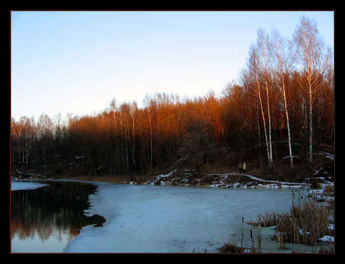 фото "Закатная оттепель" метки: пейзаж, закат, зима