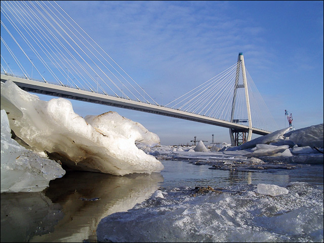 photo "New bridge" tags: landscape, architecture, winter