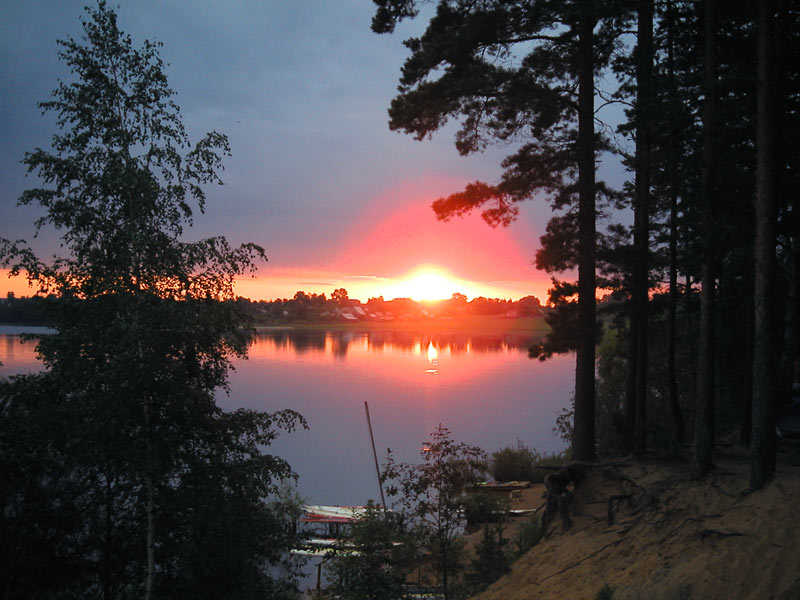photo "Dawn above lake Volgo" tags: landscape, summer