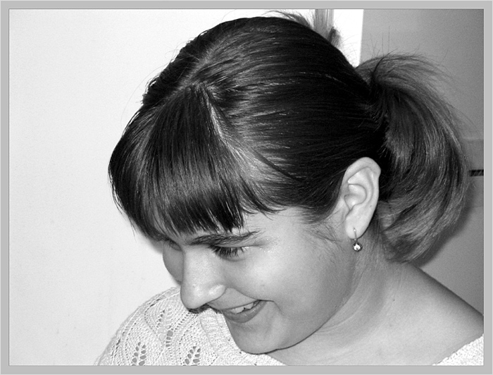 photo "About joyful" tags: portrait, black&white, woman