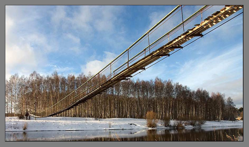 photo "The old bridge" tags: landscape, winter