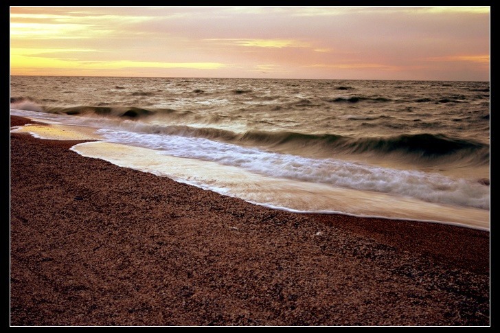 photo "Surf" tags: landscape, sunset, water