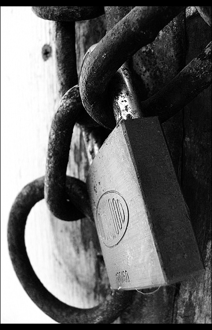 photo "freedom awaits" tags: macro and close-up, black&white, 