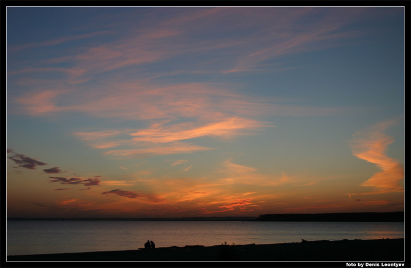 photo "Two and sunset" tags: landscape, clouds, sunset