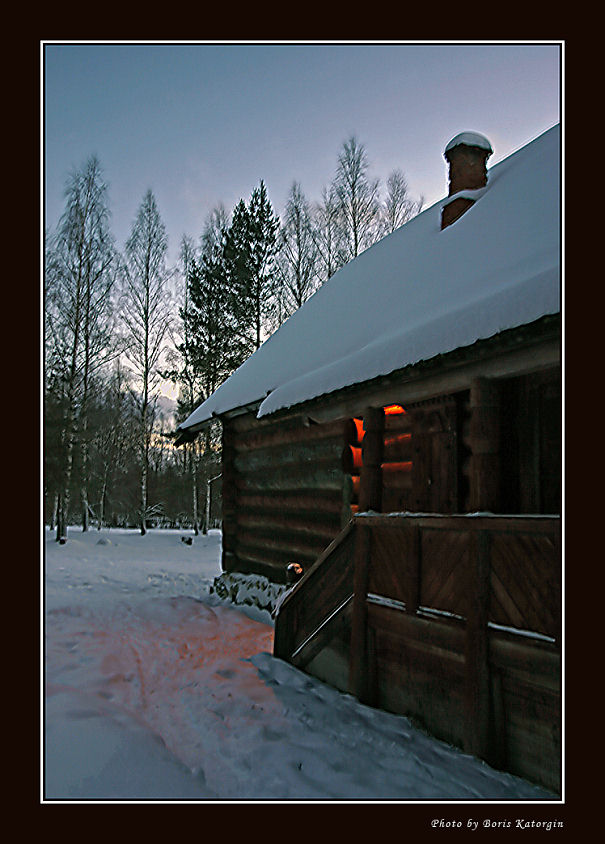 фото "Сумеречный свет" метки: пейзаж, зима, лес