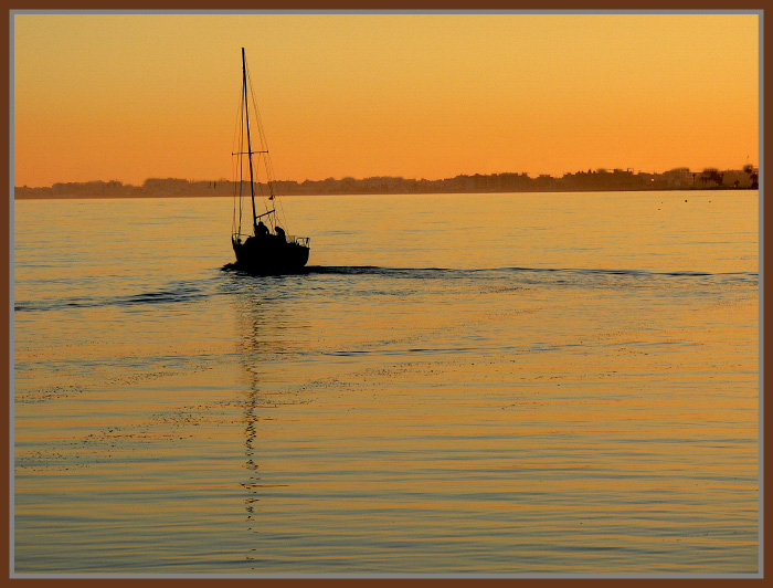 photo "To get late in the bay" tags: landscape, sunset, water