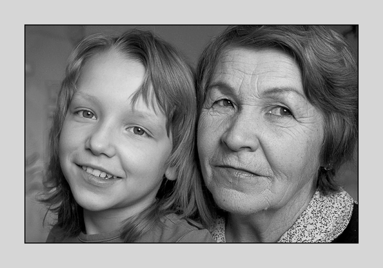 photo "Nastya&Her GrandMa" tags: portrait, 