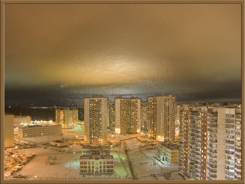 photo "Winter in Mitino (Moscow)" tags: architecture, landscape, night