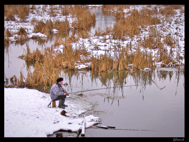 photo "The fisherman" tags: landscape, winter