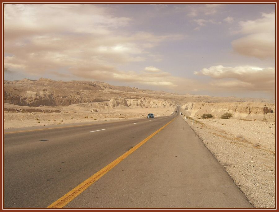 photo "Road through desert" tags: nature, 