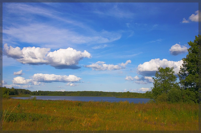 photo "bblue color" tags: landscape, clouds, summer