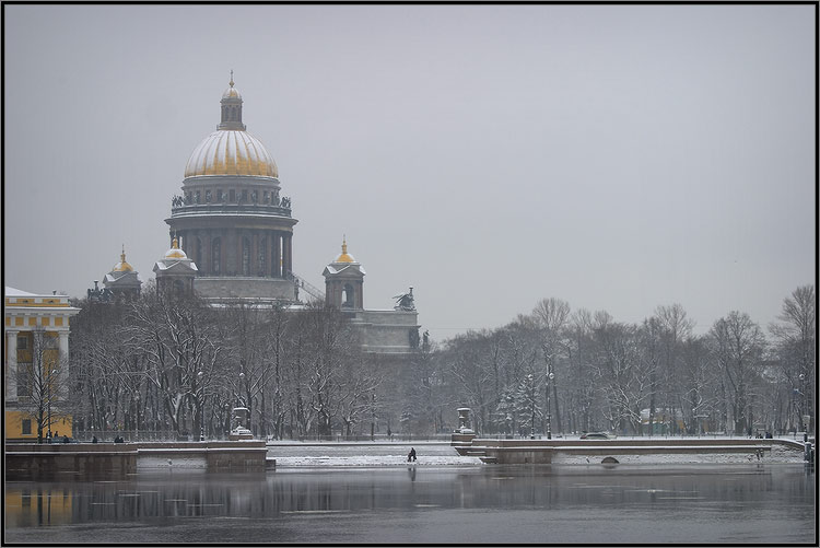 фото "Исаакиевский собор" метки: архитектура, пейзаж, зима