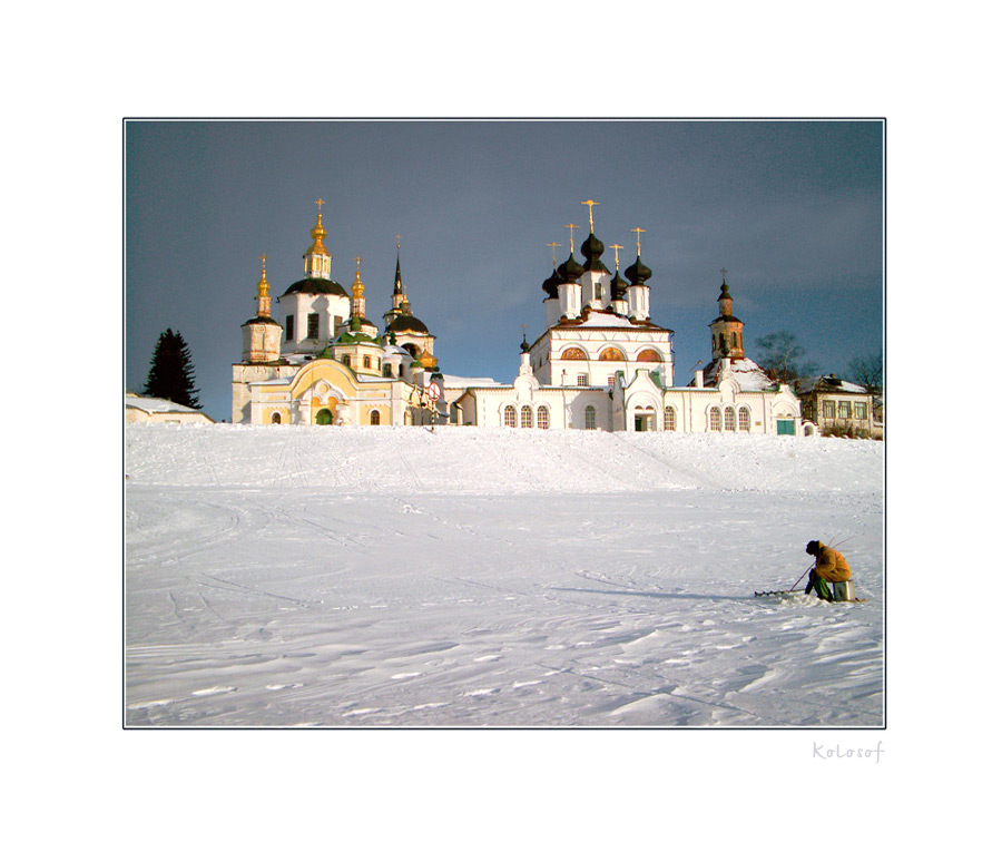 photo "The winter fisherman" tags: architecture, landscape, winter