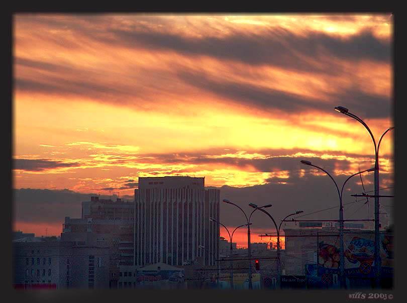 photo "The sky of Novosibirsk" tags: architecture, landscape, sunset