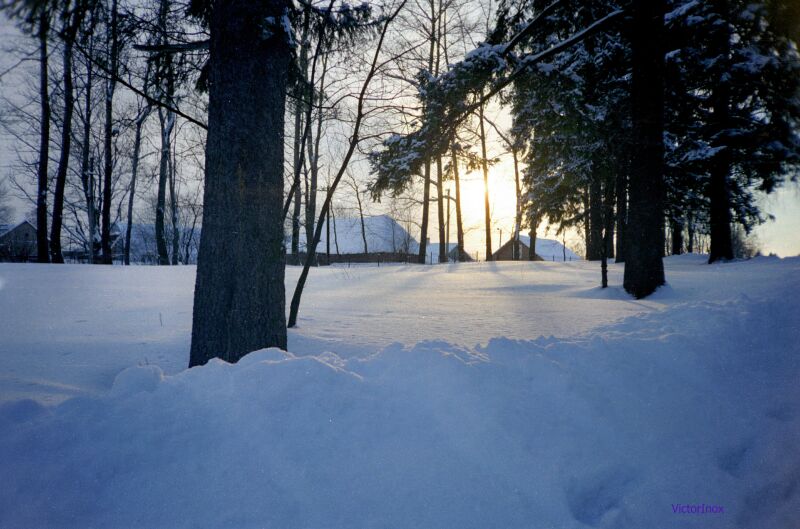 фото "Один день зимы" метки: пейзаж, закат, зима