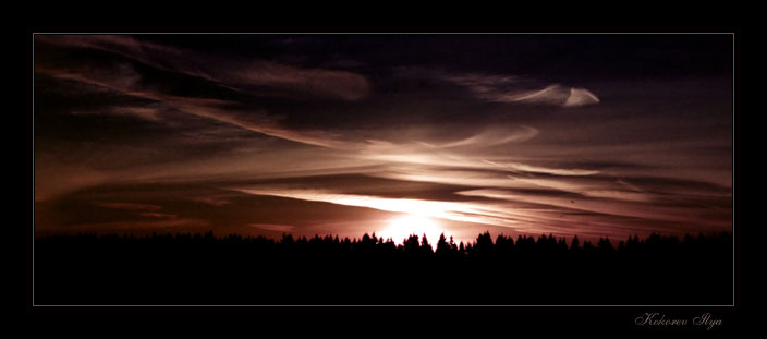 photo "." tags: landscape, clouds, sunset