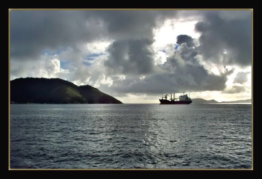 photo "Departure" tags: landscape, clouds, water