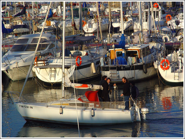 фото "Yachts in Port Olympic" метки: разное, путешествия, Европа