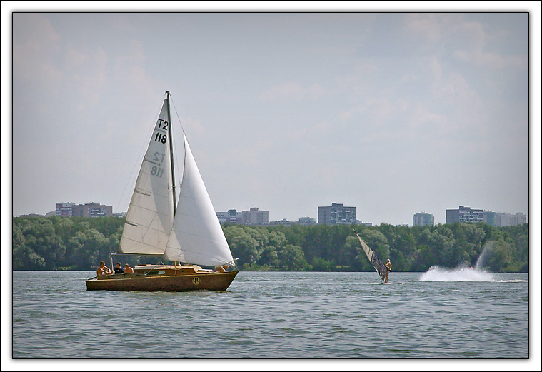 photo ""Sails"" tags: landscape, summer, water