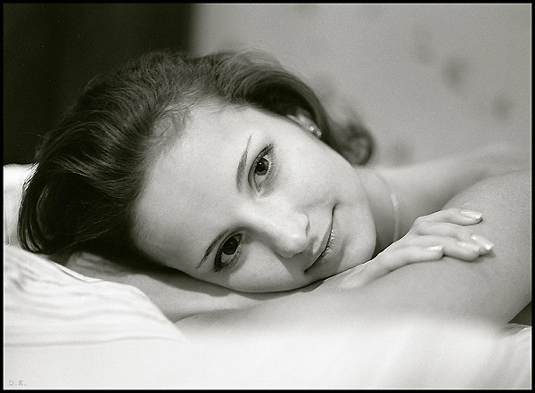 photo "Tenderness" tags: black&white, portrait, woman