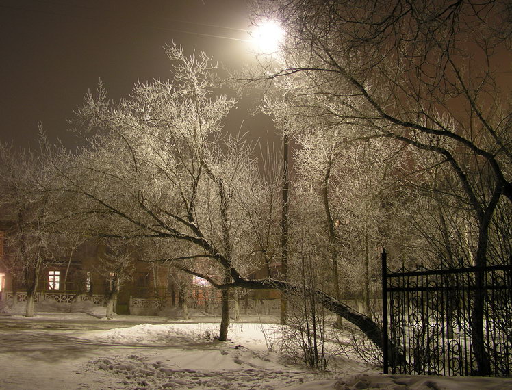 фото "Ночной пейзаж" метки: пейзаж, зима, ночь