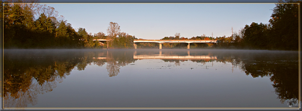 photo "A bridge over Huron river" tags: landscape, summer