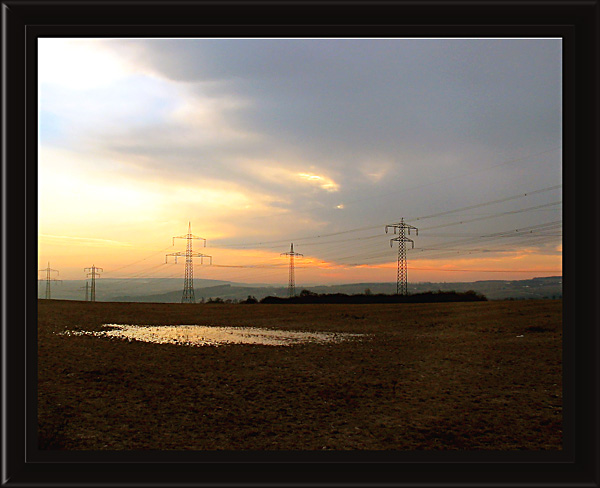 photo "lighting road" tags: landscape, sunset