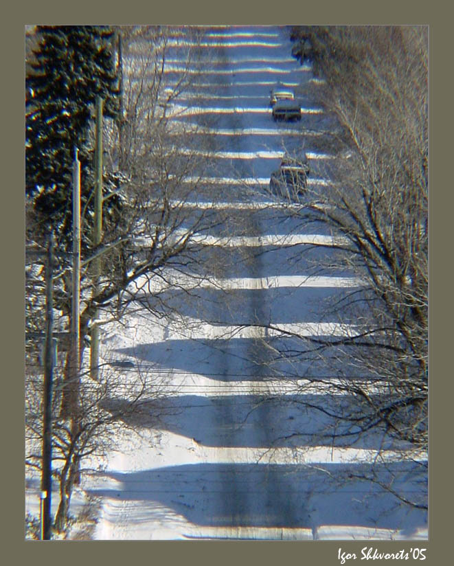 photo "Snowy Street" tags: architecture, landscape, winter