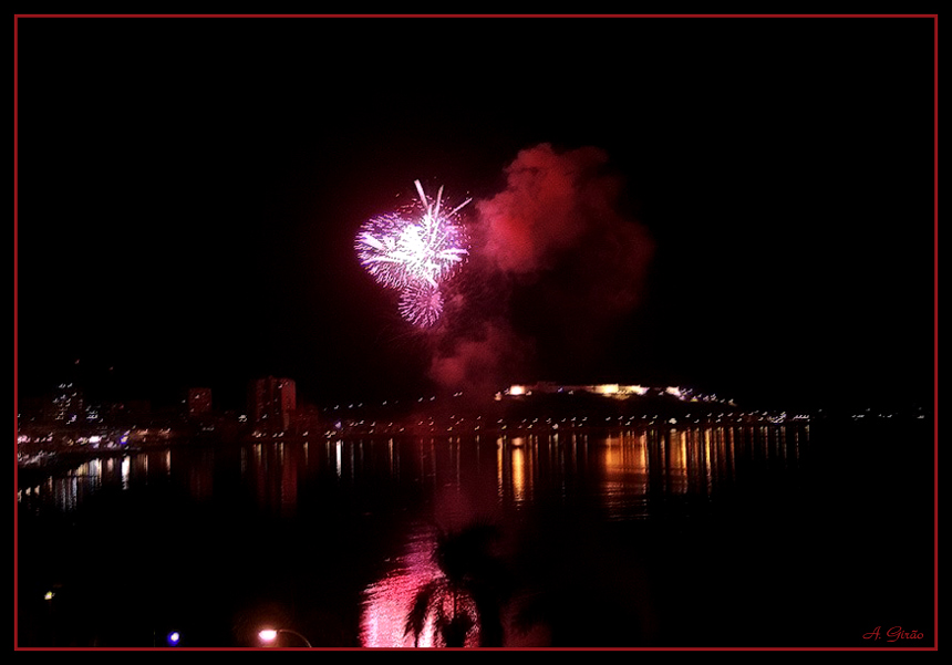 photo "Fireworks in the Bay of Luanda" tags: travel, architecture, landscape, Africa
