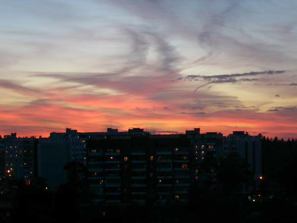 photo "A mess in the sky" tags: landscape, clouds, sunset