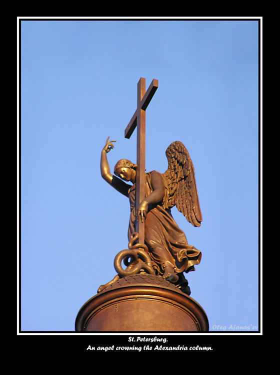 photo "St. Petersburg. An angel crowning the Alexandria c" tags: architecture, landscape, 