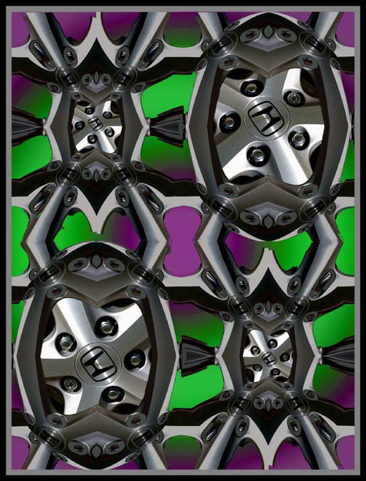 photo "Honda Hubcap Fantasy" tags: montage, abstract, 